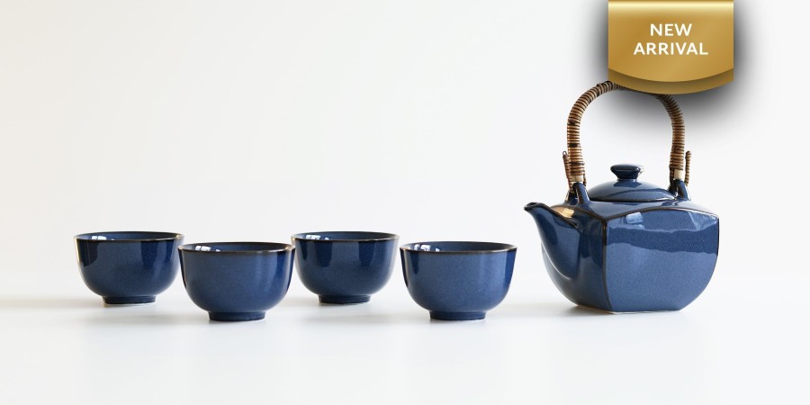 Teaware Red Blossom Tea Yunomi Cups | Cerulean Tea Set