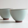 Teaware Red Blossom Tea Xu De Jia | Ru Kiln Oval Cup Pair