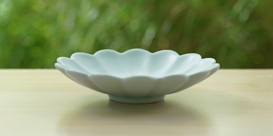 Teaware Red Blossom Tea Xu De Jia | Ru Kiln Chrysanthemum Plate