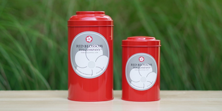 Teaware Red Blossom Tea Storage | Red Canister